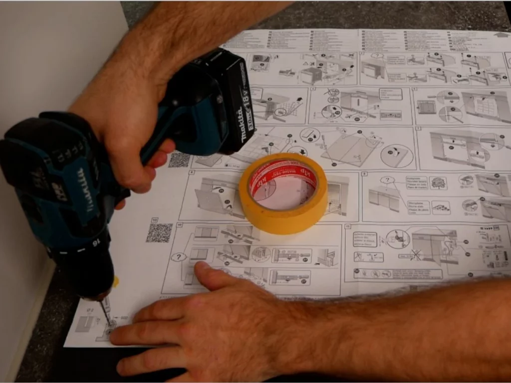 Geschirrspülerfront vorbohren