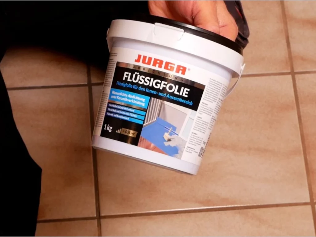 Flüssigfolie für eine Abdichtung in der Dusche