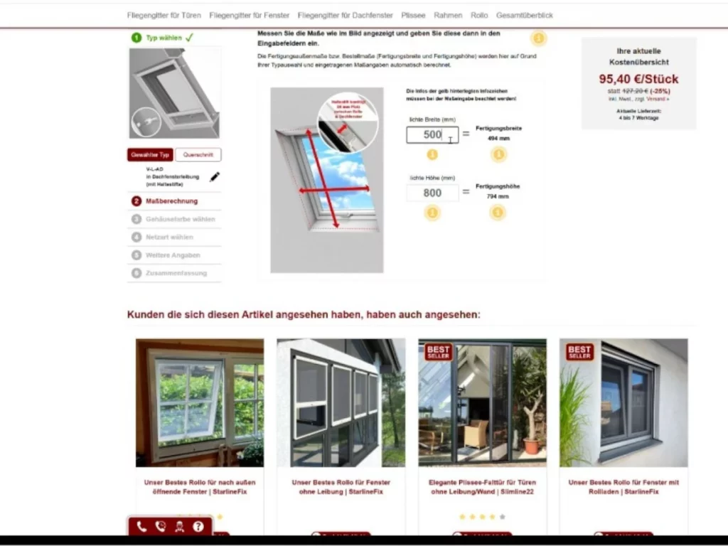 Insetto Fliegenschutz für Fenster