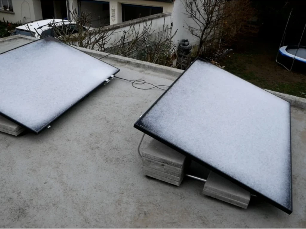 Solarmodule mit Schnee bedeckt, was tun?