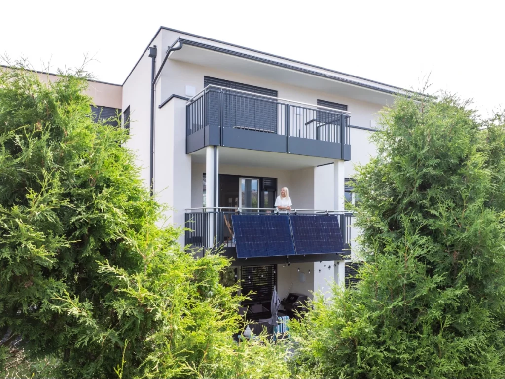 Balkonkraftwerk mit 2 Modulen
