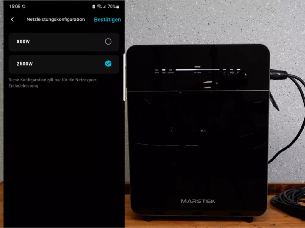 2500 W Ausgangsleistung