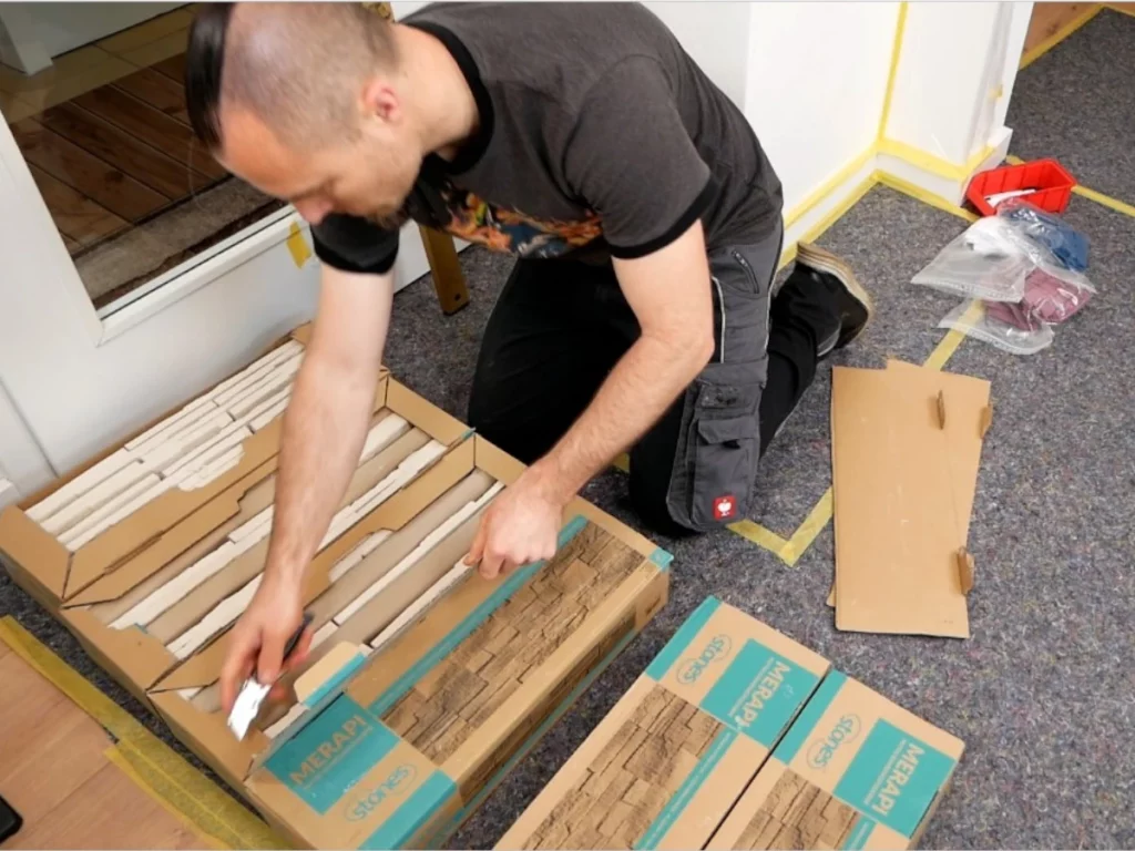 Wandverblender hitzebeständig für Kamin