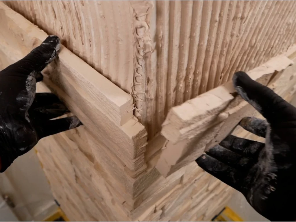 Wandverblender kleben